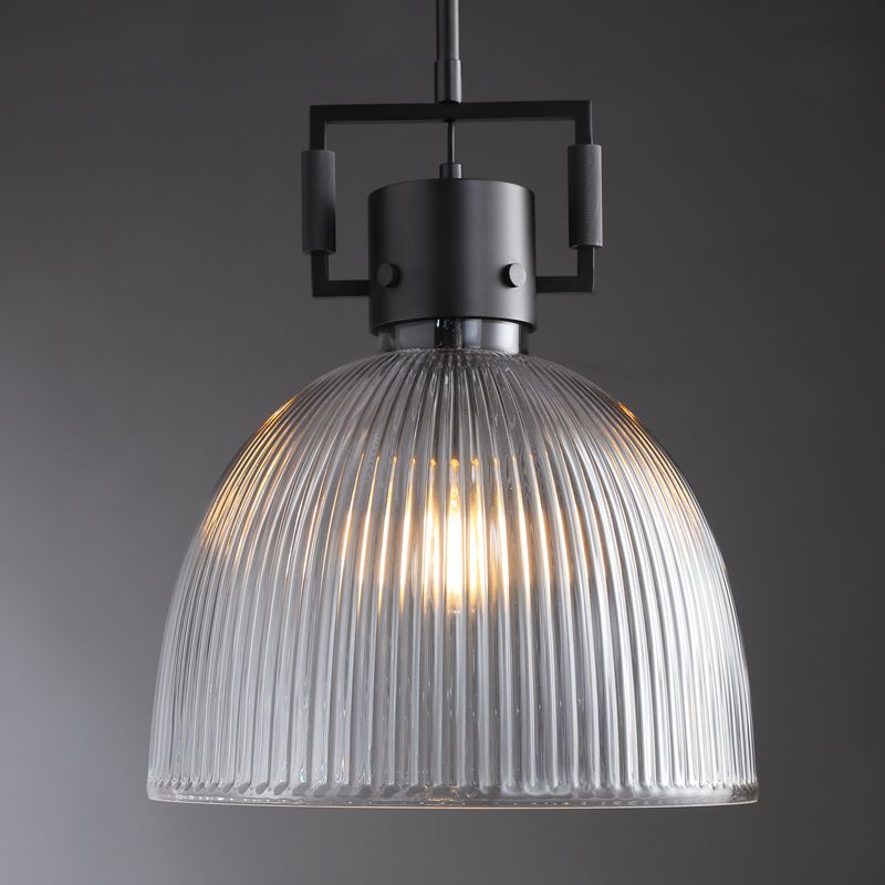 Queena Modern Prismatic Glass Pendant Light 10", 14", 18" Pendant Light Kevin Studio Inc 18'' Black 