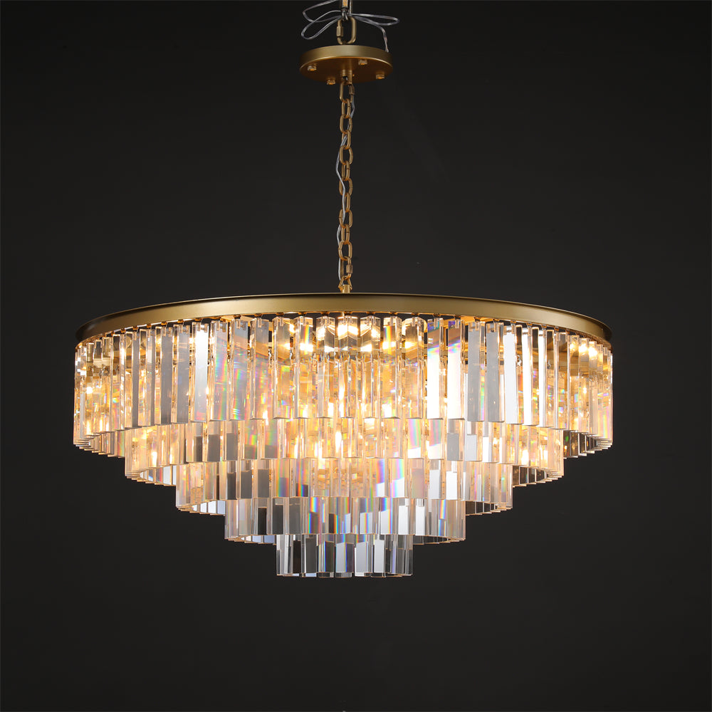 Amelia Modern Crystal Round Chandelier