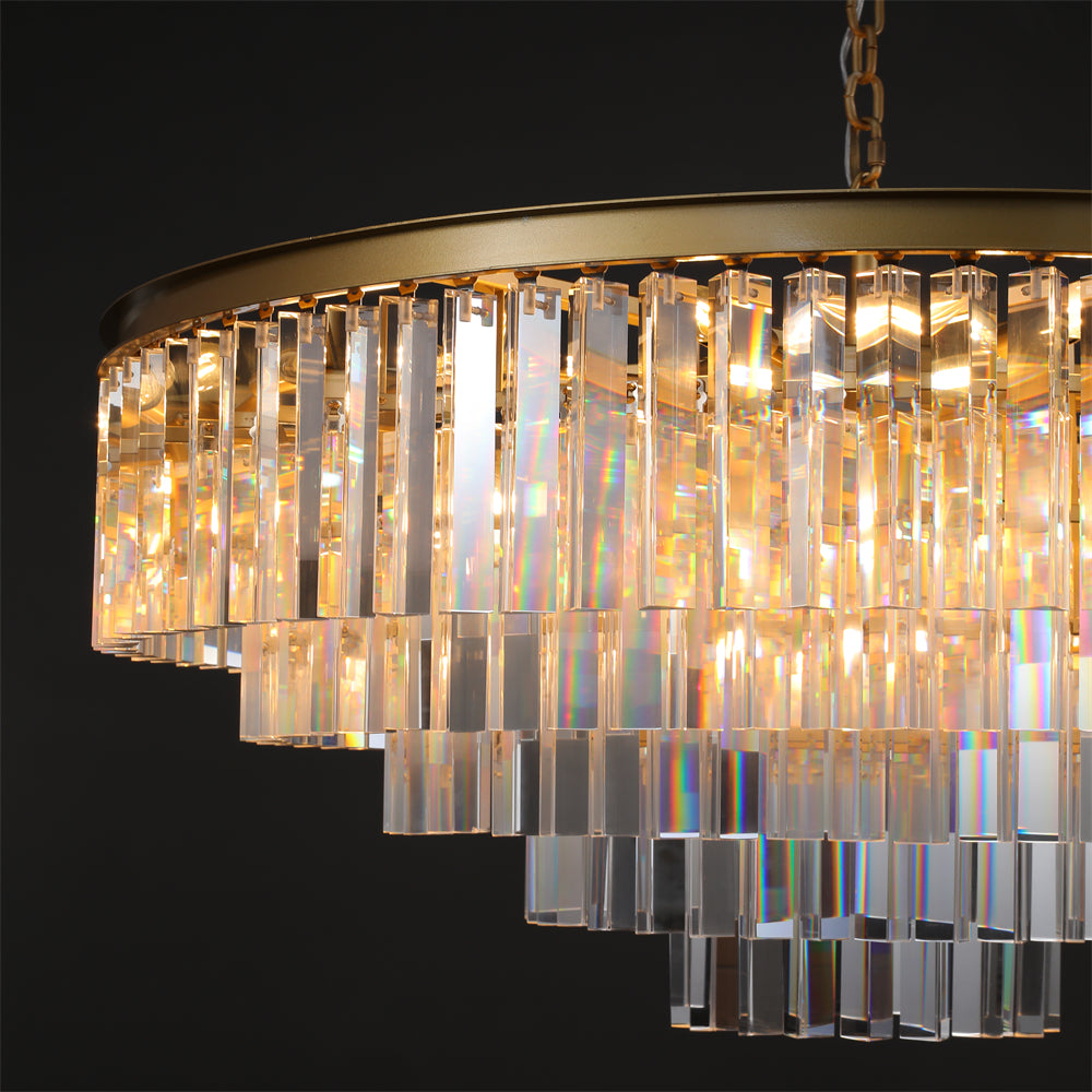 Amelia Modern Crystal Round Chandelier