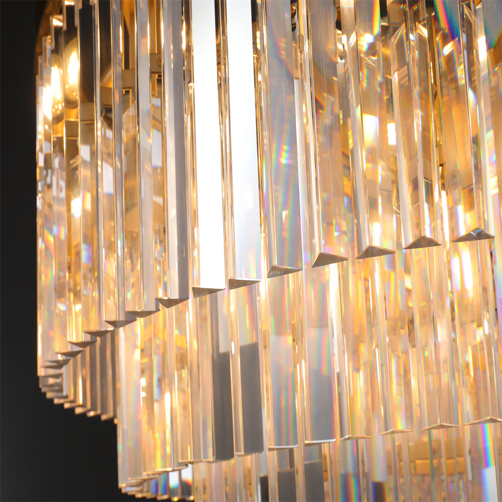 Amelia Modern Crystal Round Chandelier