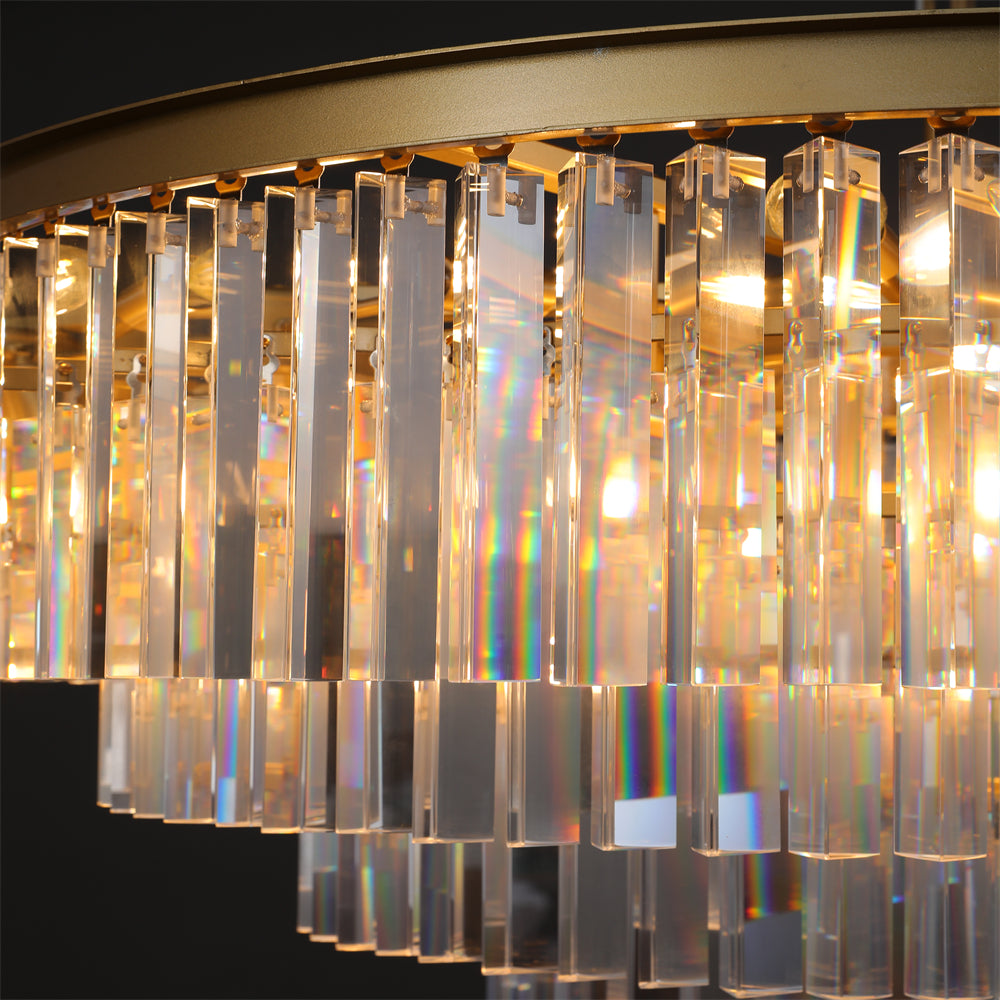 Amelia Modern Crystal Round Chandelier