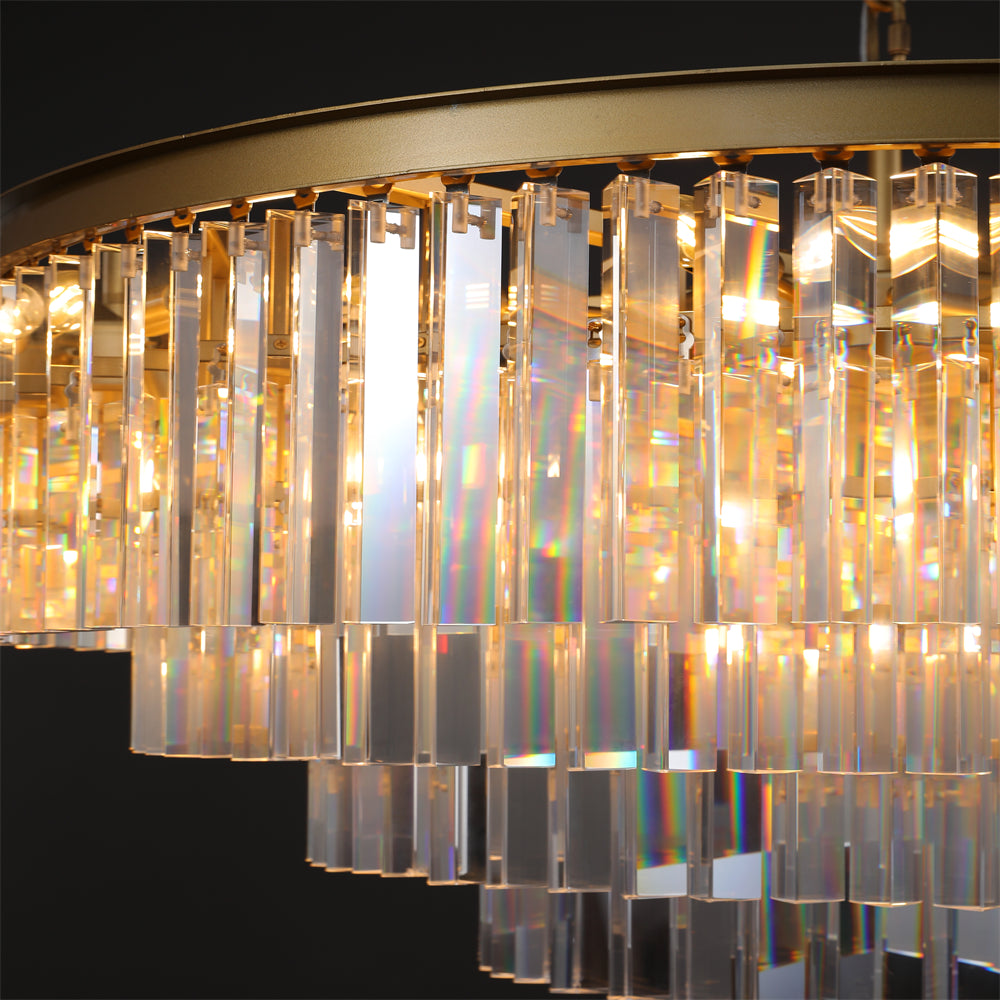 Amelia Modern Crystal Round Chandelier