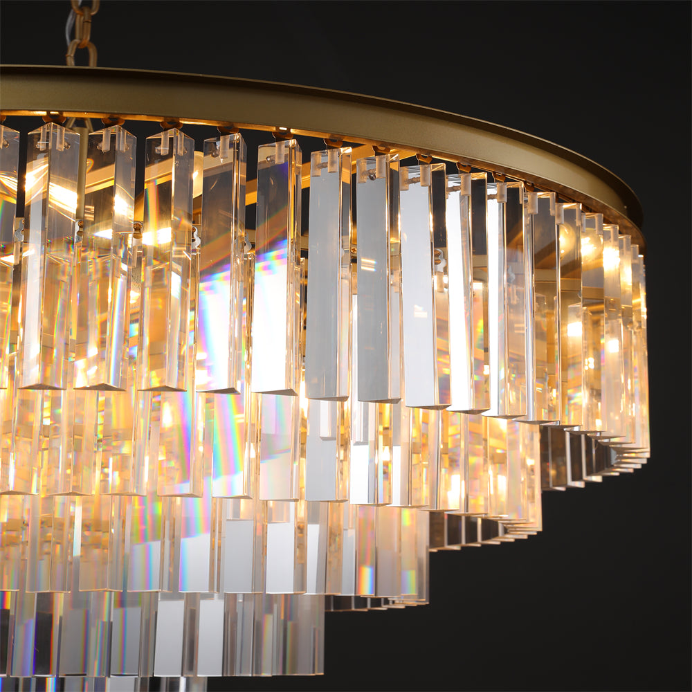 Amelia Modern Crystal Round Chandelier