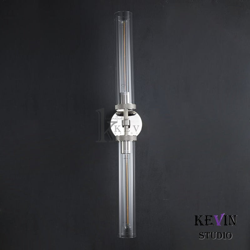 Kina Modern Knurled Grand Linear Wall Sconce 21", 31" wall sconce Kevin Studio Inc   