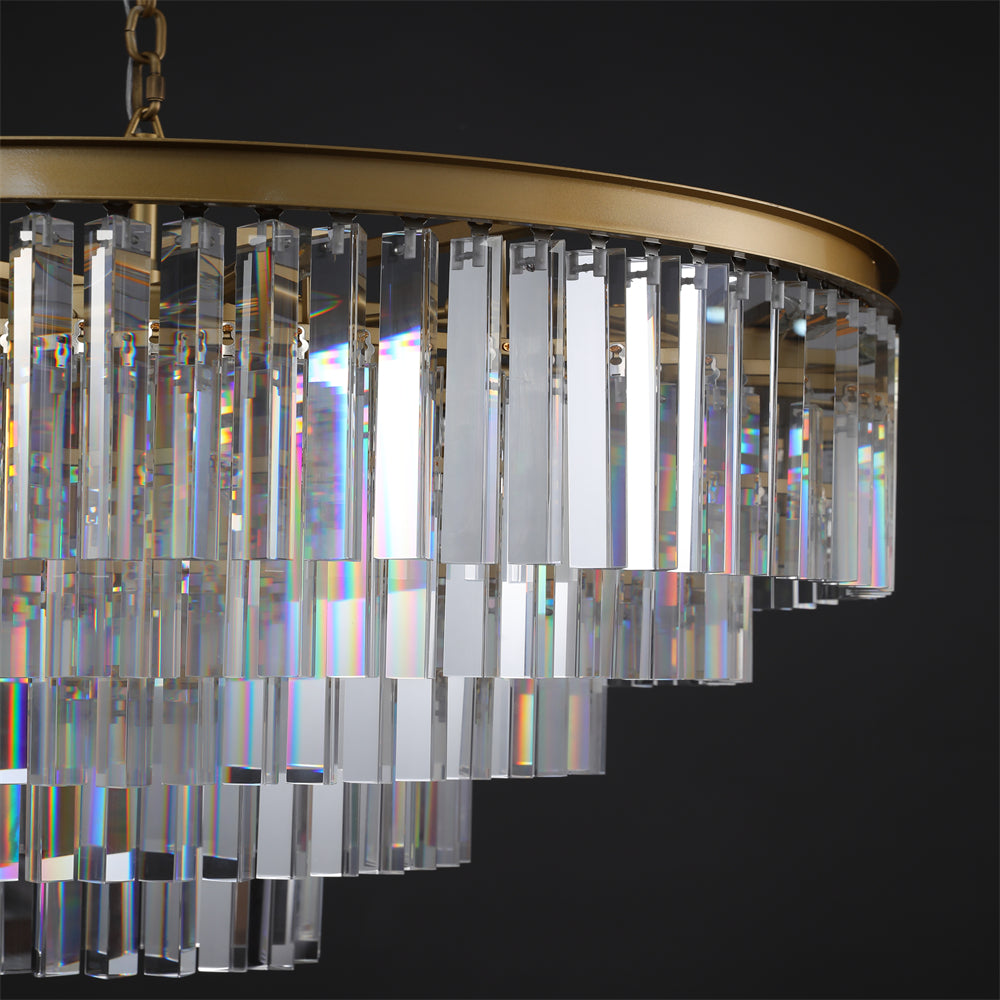 Amelia Modern Crystal Round Chandelier