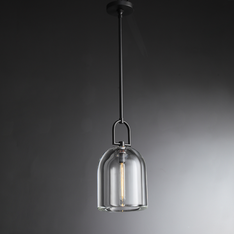 Boten Modern Clothe Glass Pendant Light 5", 8", 10" Pendant Light Kevin Studio Inc 8''D Matte Black 