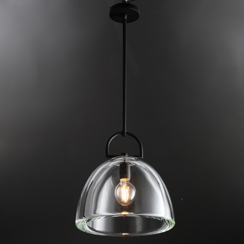 Hemi Modern Glass single Pendant Light  Kevin Studious   