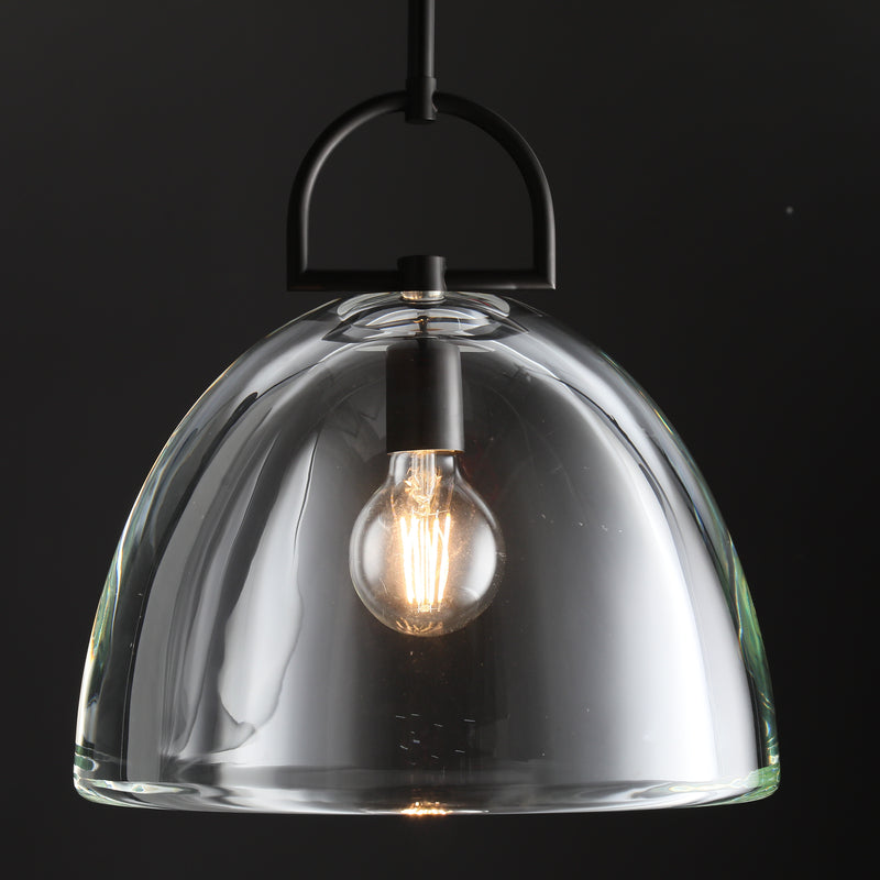 Hemi Modern Glass single Pendant Light  Kevin Studious   