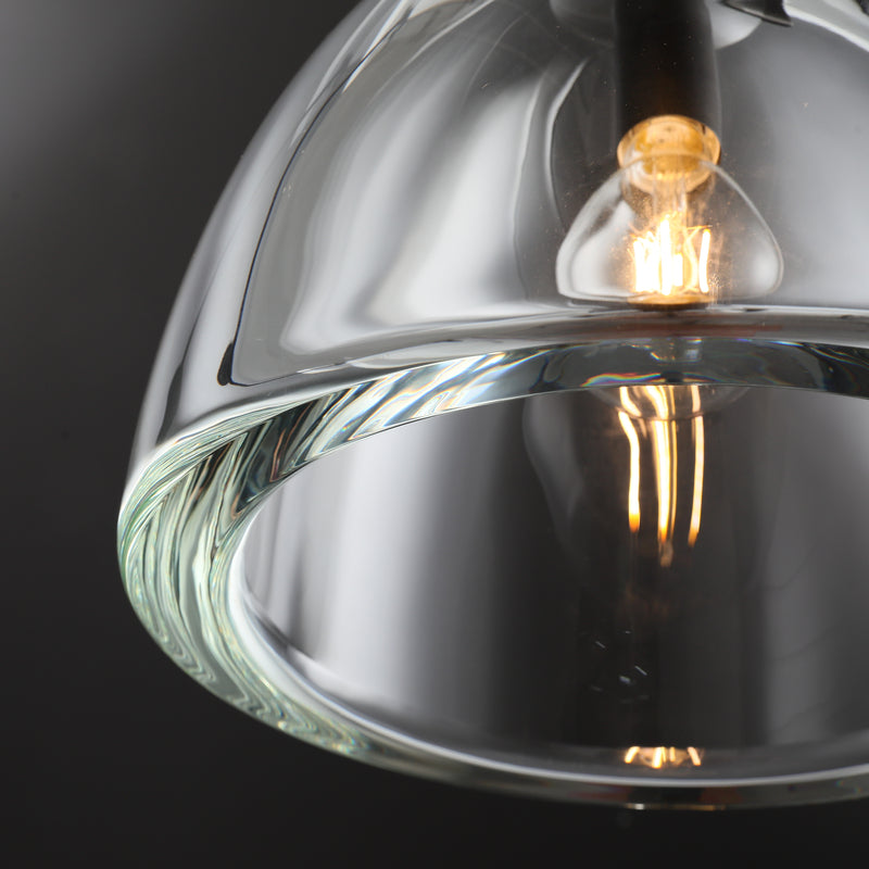 Hemi Modern Glass single Pendant Light  Kevin Studious   