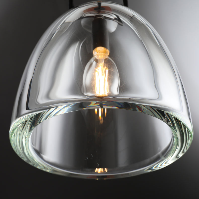 Hemi Modern Glass single Pendant Light  Kevin Studious   