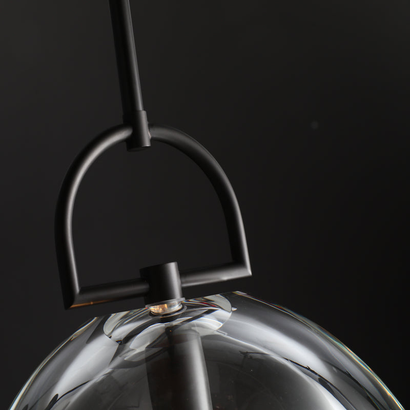 Hemi Modern Glass single Pendant Light  Kevin Studious   