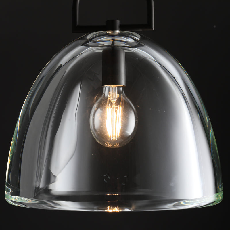 Hemi Modern Glass single Pendant Light  Kevin Studious   