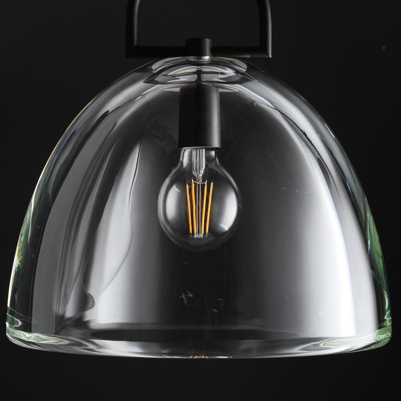 Hemi Modern Glass single Pendant Light  Kevin Studious   