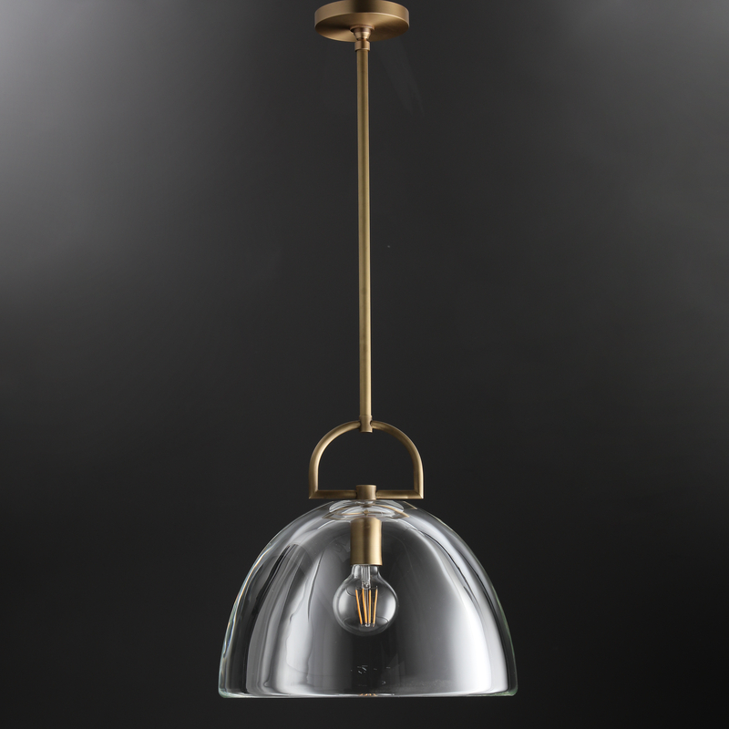 Hemi Modern Glass single Pendant Light  Kevin Studious   