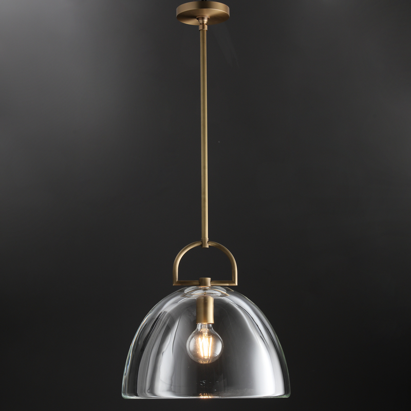 Hemi Modern Glass single Pendant Light  Kevin Studious   