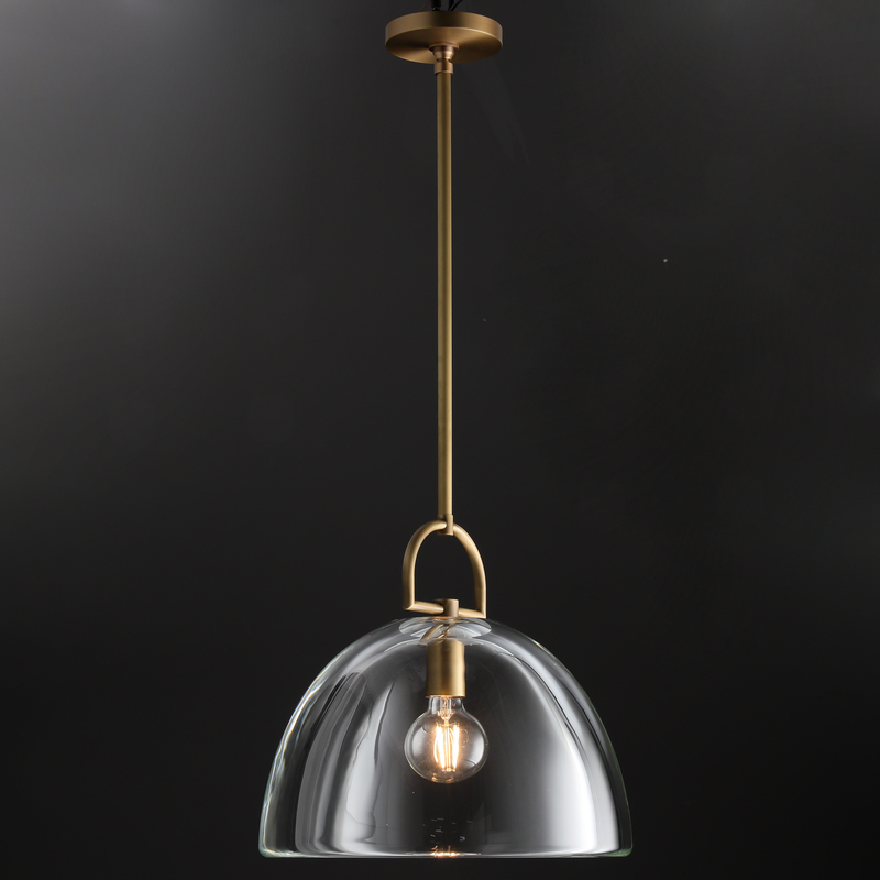 Hemi Modern Glass single Pendant Light  Kevin Studious   