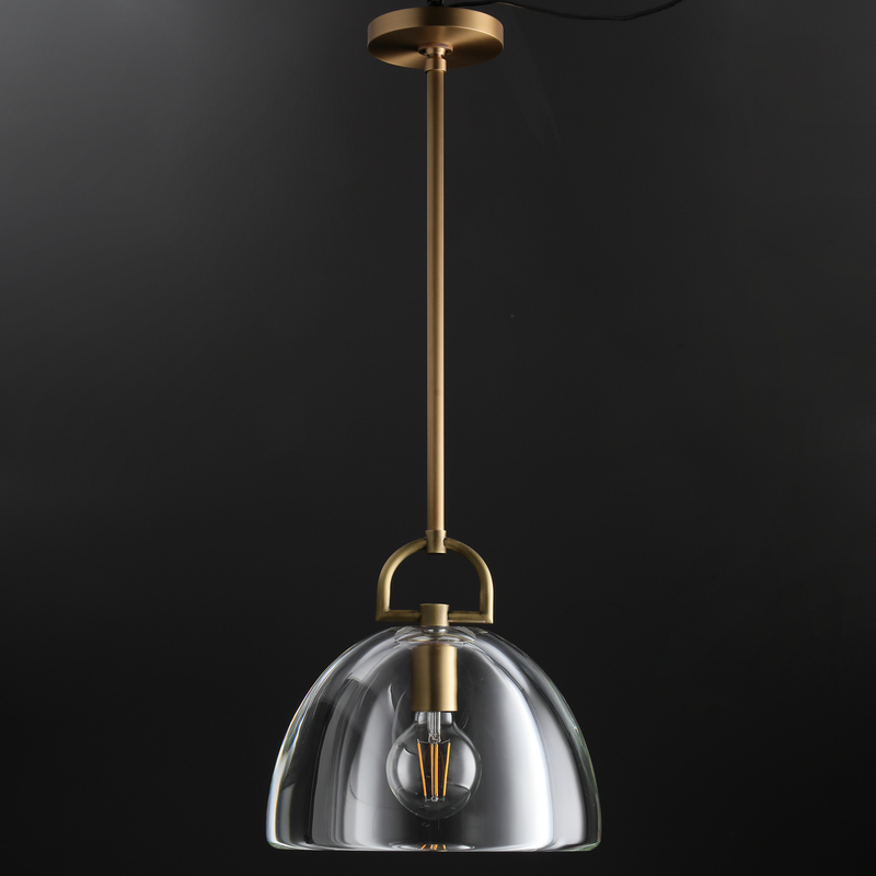 Hemi Modern Glass single Pendant Light  Kevin Studious   