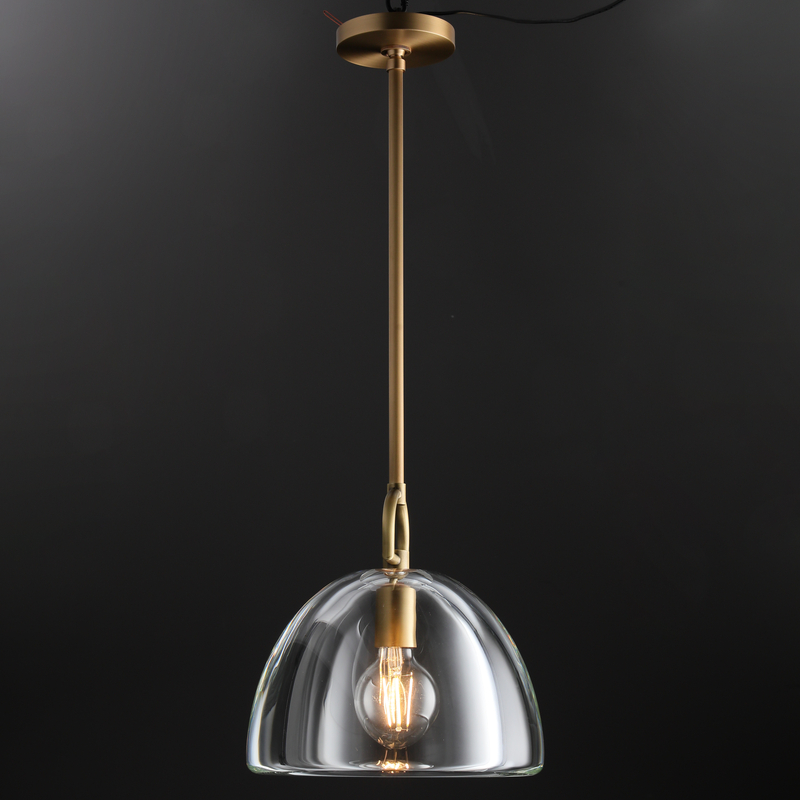 Hemi Modern Glass single Pendant Light  Kevin Studious   