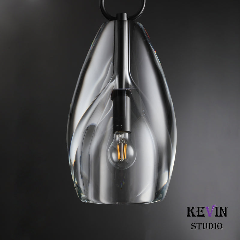 Boten Modern Flute Glass Pendant Light 6", 8", 9" Pendant Light Kevin Studio Inc   