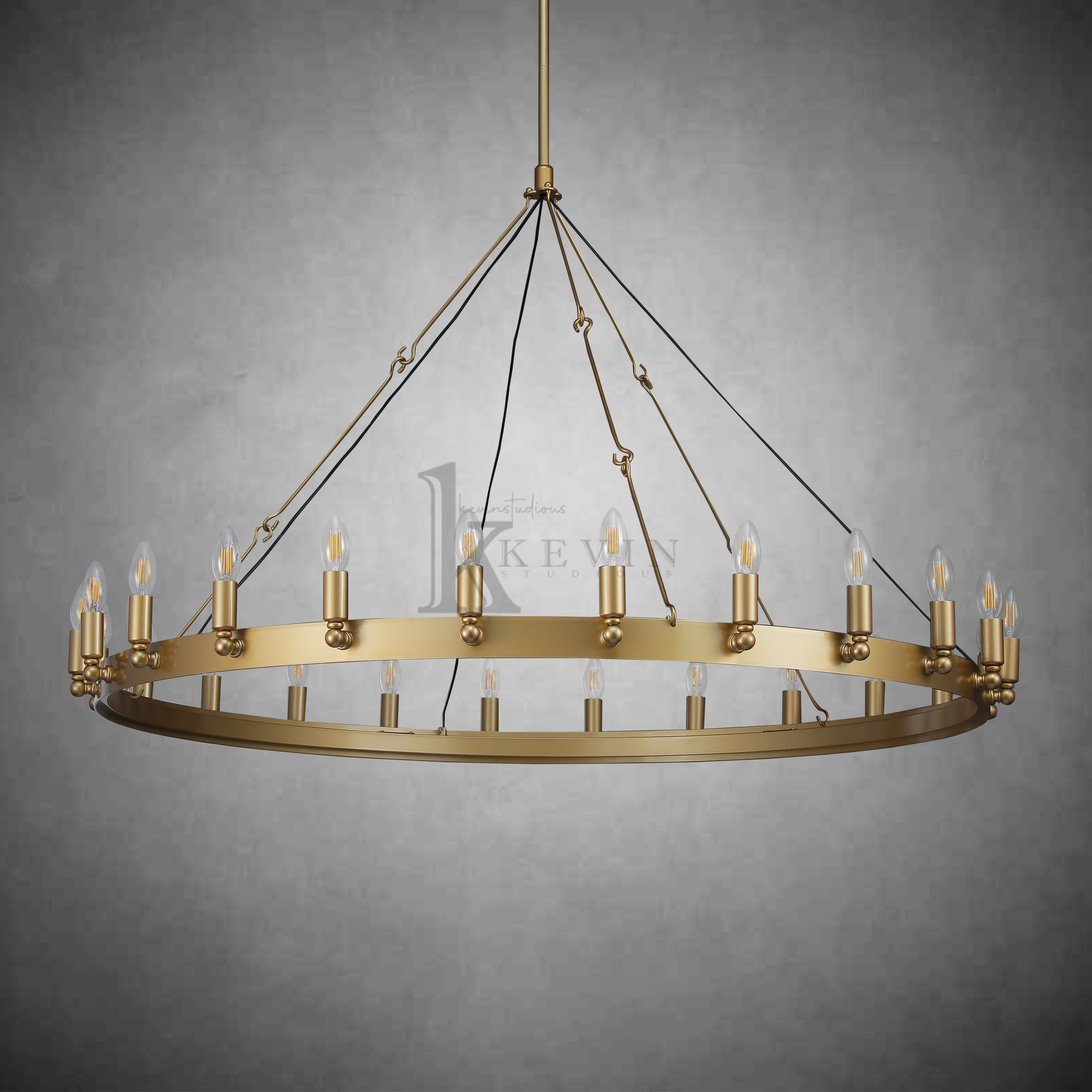 Dania Vintage Round Chandelier 16", 38", 50", 63", 73"