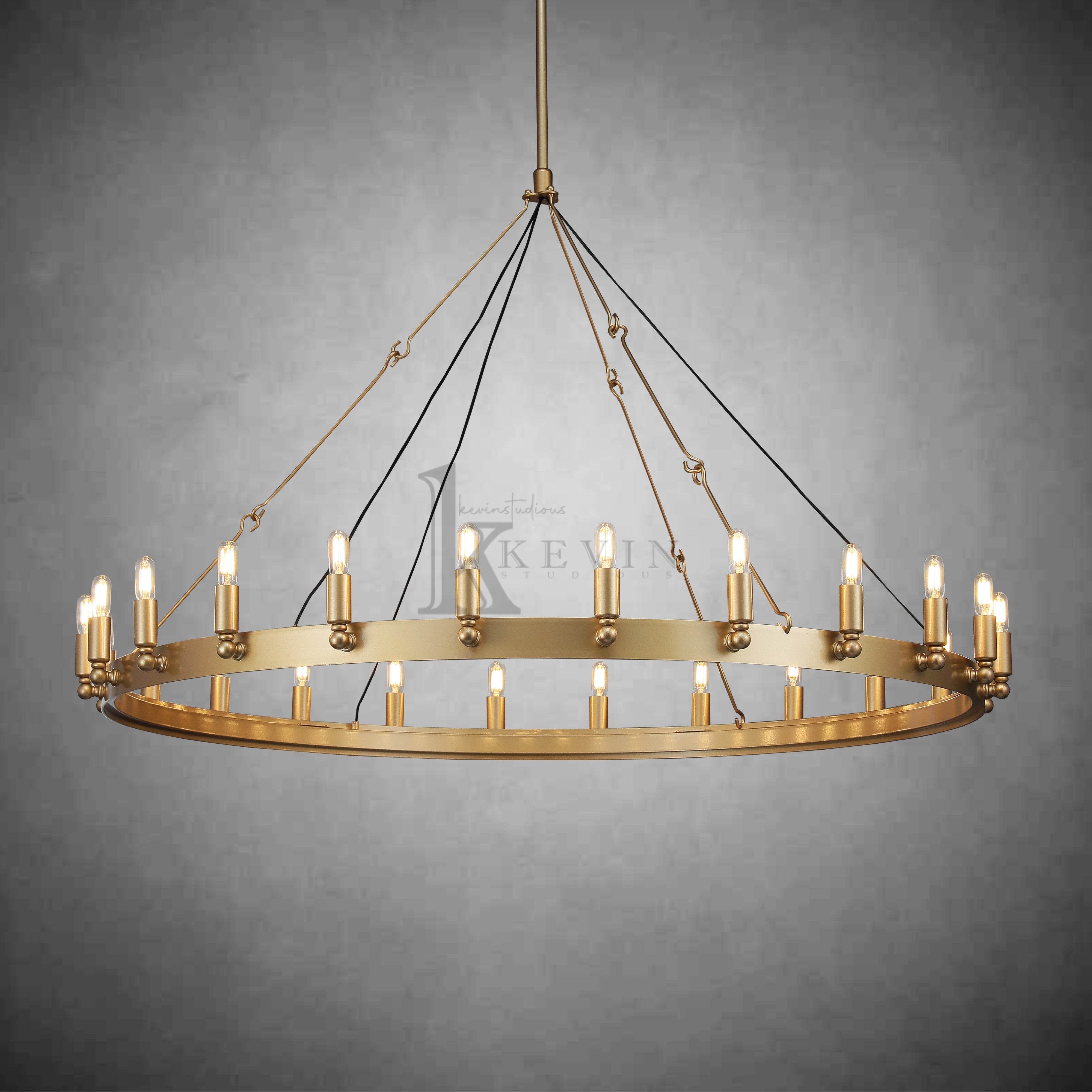 Dania Vintage Round Chandelier 16", 38", 50", 63", 73"