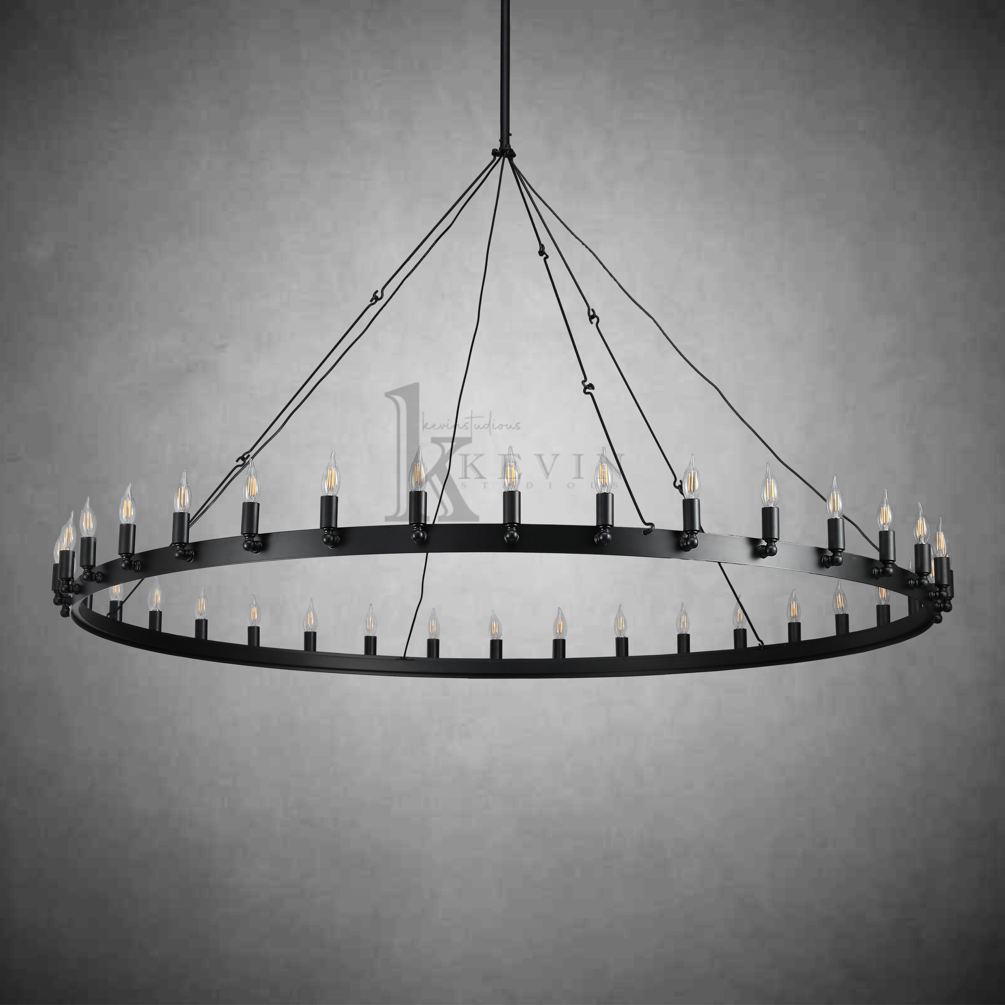 Dania Vintage Round Chandelier 16", 38", 50", 63", 73"