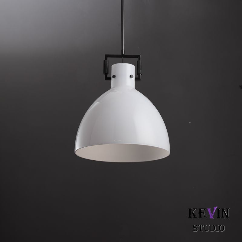 Queena Modern Milk Glass Pendant Light, Kitchen Island Pendant Lamp Pendant Light Kevin Studio Inc   