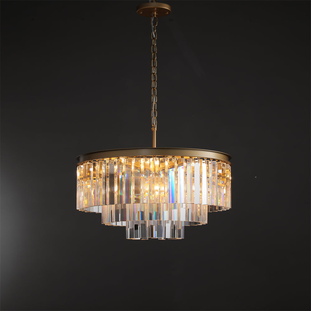 Amelia Modern Crystal Round Chandelier