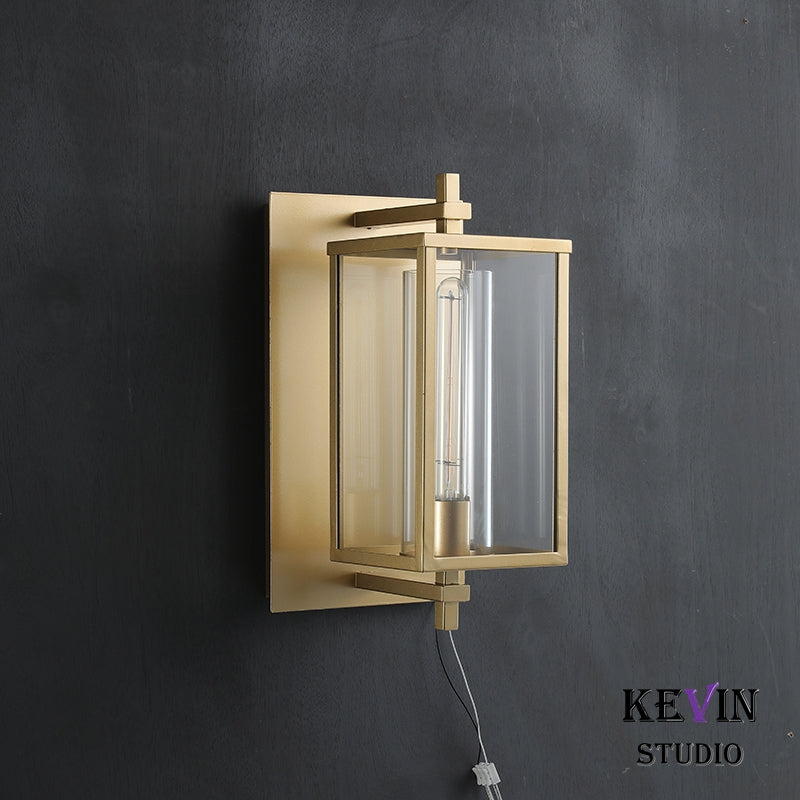 Deva Modern Square Wall Sconce 16"H, 23''H, Outdoor and Indoor Use Wall Lamp wall sconce Kevin Studio Inc   