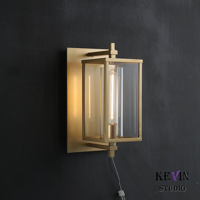 Deva Modern Square Wall Sconce 16"H, 23''H, Outdoor and Indoor Use Wall Lamp wall sconce Kevin Studio Inc   