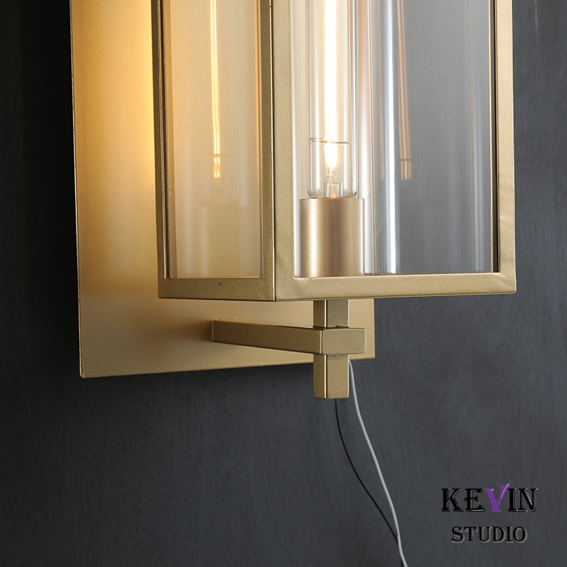 Deva Modern Square Wall Sconce 16"H, 23''H, Outdoor and Indoor Use Wall Lamp wall sconce Kevin Studio Inc   