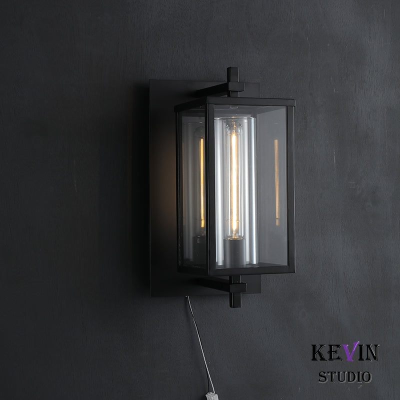 Deva Modern Square Wall Sconce 16"H, 23''H, Outdoor and Indoor Use Wall Lamp wall sconce Kevin Studio Inc   