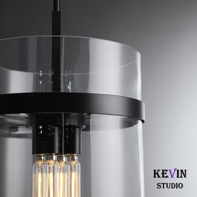 Develle Modern Glass Pendant  Light 8'' 10'' 12'', Kitchen Island Pendant Lamp Pendant Light Kevin Studio Inc   