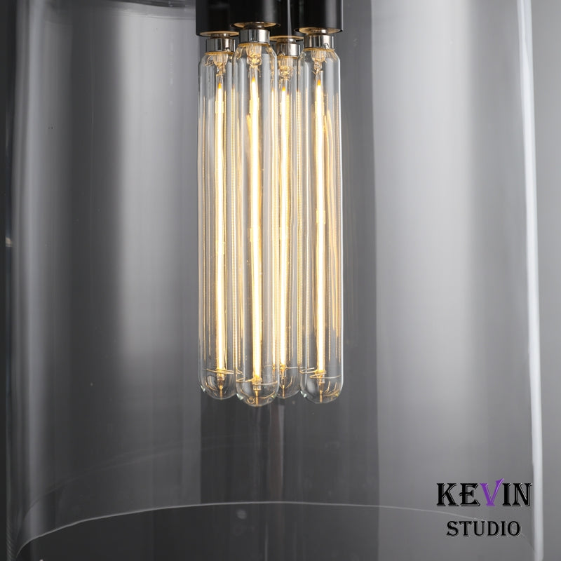 Develle Modern Glass Pendant  Light 8'' 10'' 12'', Kitchen Island Pendant Lamp Pendant Light Kevin Studio Inc   