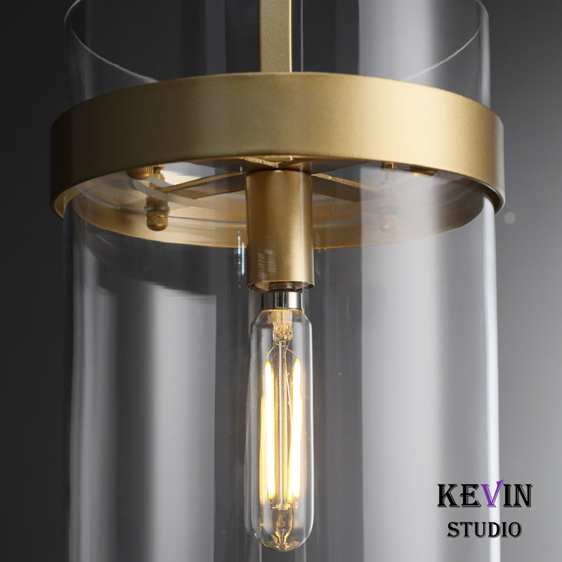 Develle Modern Glass Pendant  Light 8'' 10'' 12'', Kitchen Island Pendant Lamp Pendant Light Kevin Studio Inc   