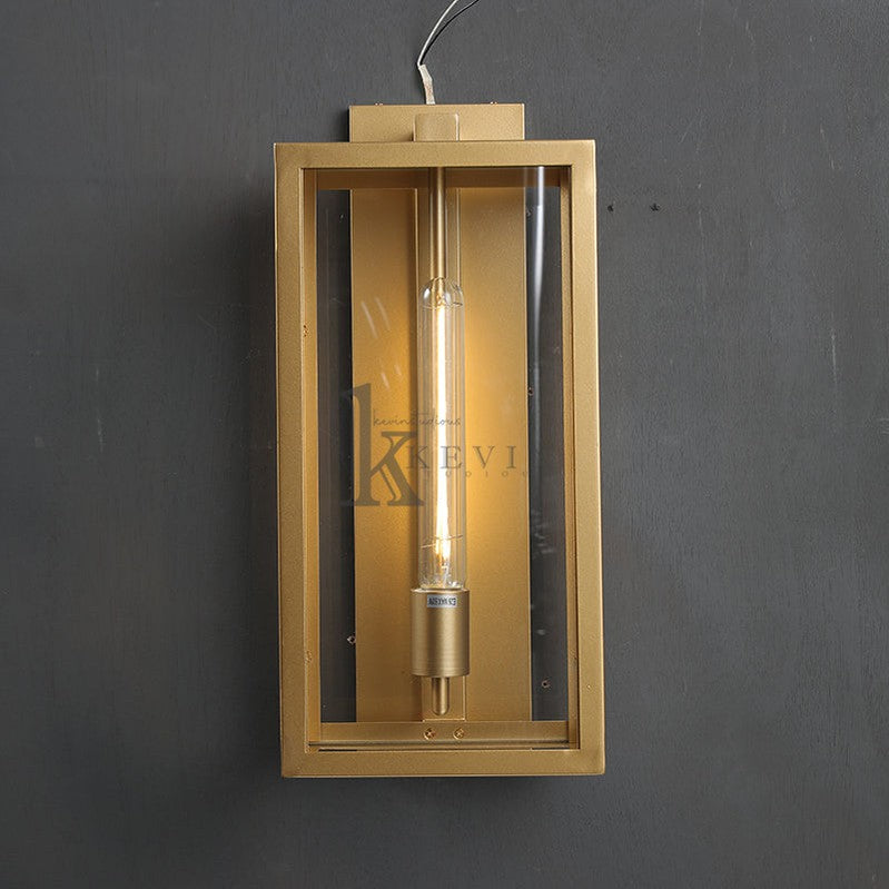 Deck Modern Wall Sconce 18''H, Outdoor and Indoor Use wall sconce Kevin Studio Inc Lacquered Burnished Brass  