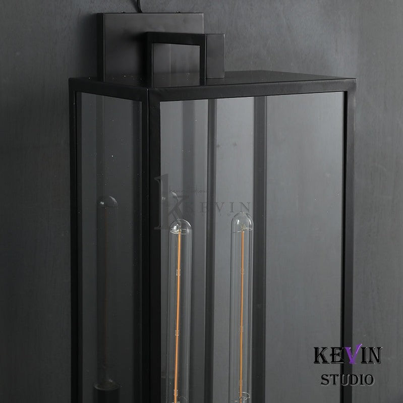 Deck Modern 2-Lights Glass Wall Sconce 21"H, 28''H wall sconce Kevin Studio Inc   