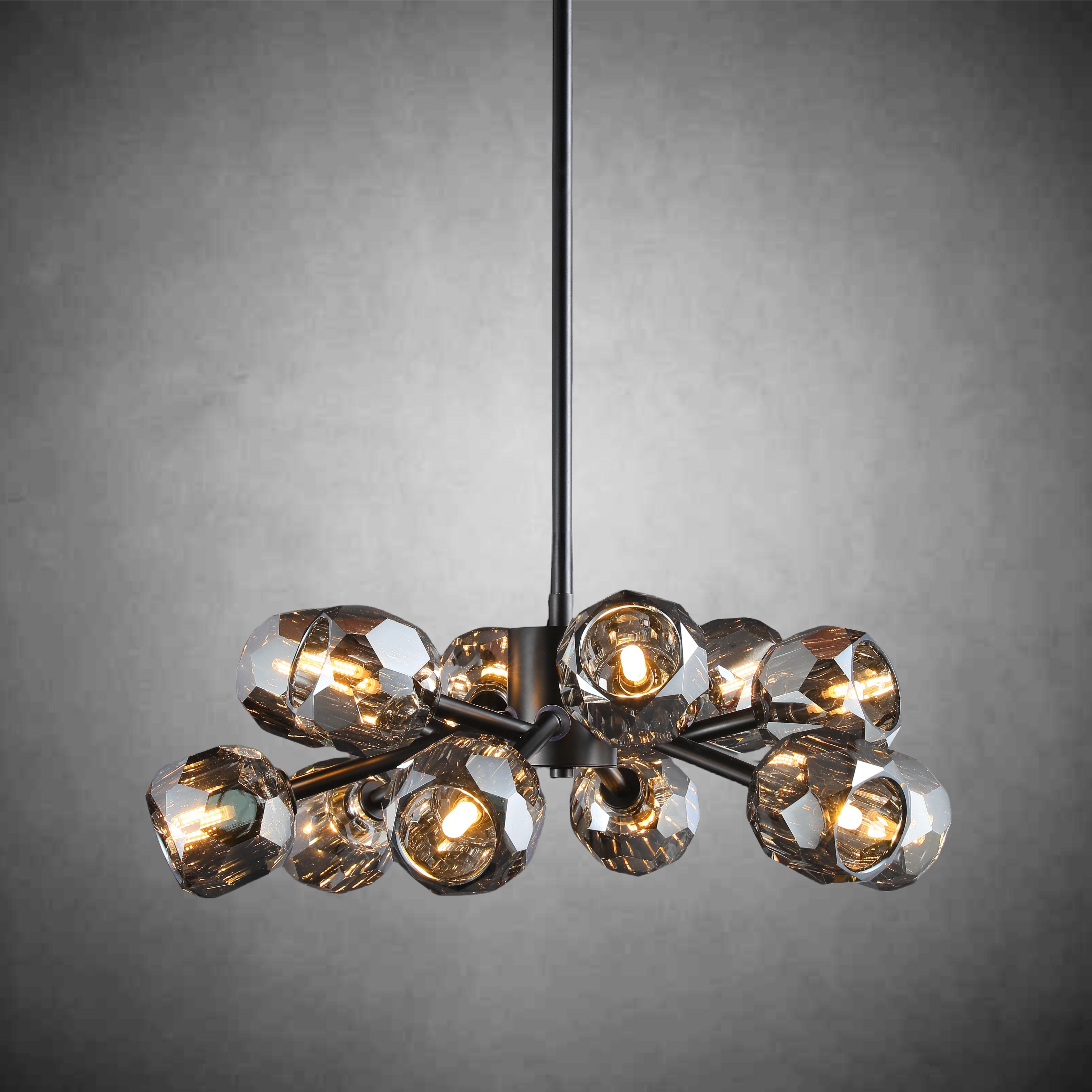 Bille De Crystal Glass Round Chandelier 24"36"48"60"72"