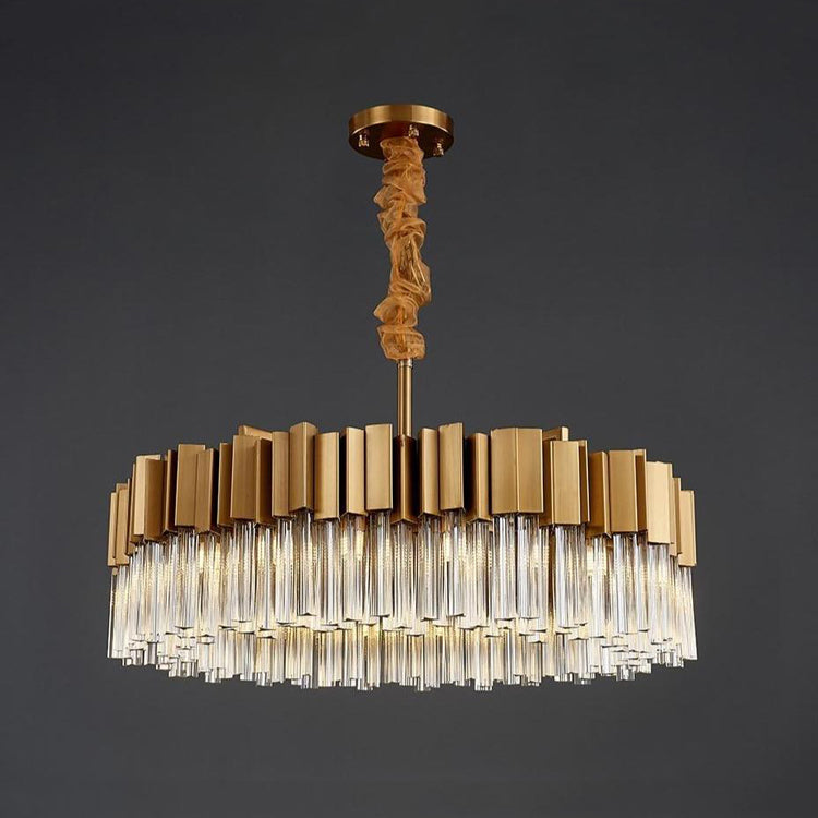 Kevin Kubica Round Crystal Chandelier Chandeliers Kevinstudiolives   