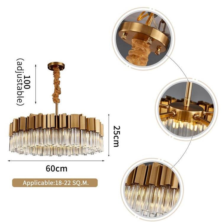 Kevin Kubica Round Crystal Chandelier Chandeliers Kevinstudiolives   