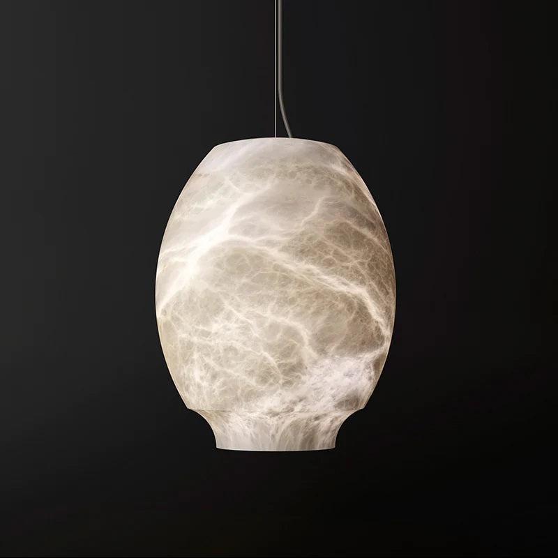 Larry Alabaster Lantern Bedside Pendant Light