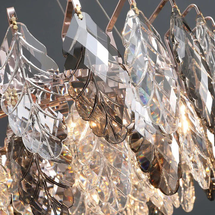 Kevin Serene Leaf Ring Chandelier 32"  Kevinstudiolives   