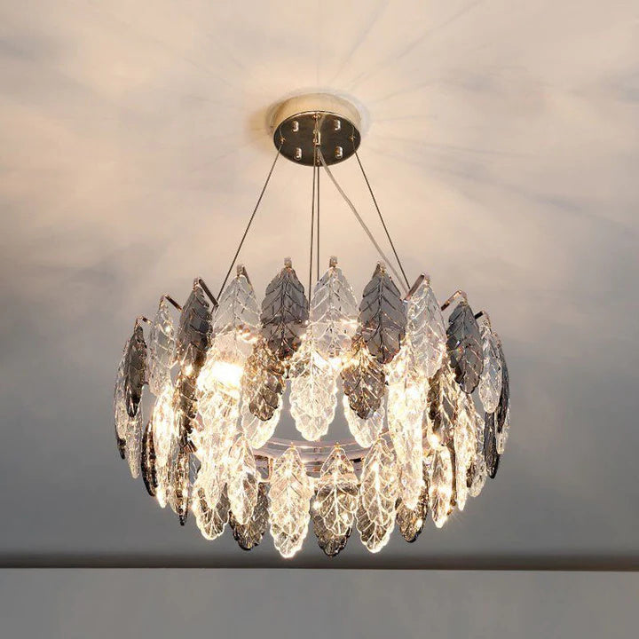 Kevin Serene Leaf Ring Chandelier 32"  Kevinstudiolives   