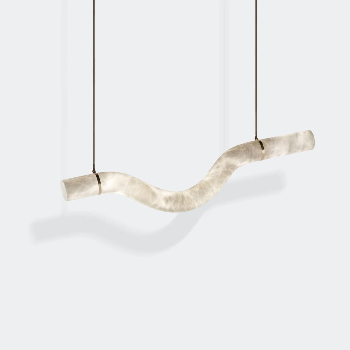 Alabaster Curved Chandelier  Herman Lighting   