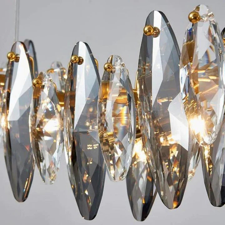 Kevin Serene Crystal Linear Chandelier L35"  Kevinstudiolives   