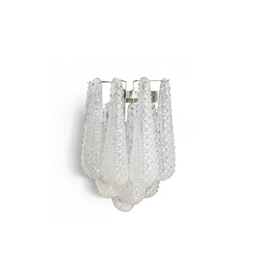 Murano Petals White Wall Light 13.4"