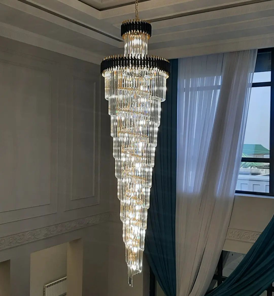 Helix Crystal Elegance Chandelier for Entrance and Staircase Chandeliers Kevinstudiolives   