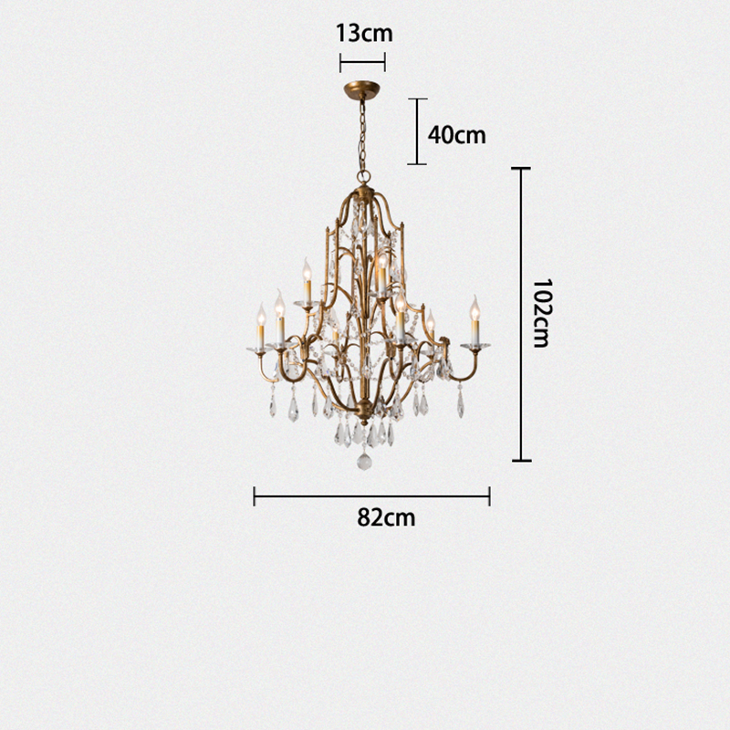 Caspian Vintage Candle Art Brass Chandelier For Living Room chandeliers for dining room,chandeliers for stairways,chandeliers for foyer,chandeliers for bedrooms,chandeliers for kitchen,chandeliers for living room Kevin Studio Inc   