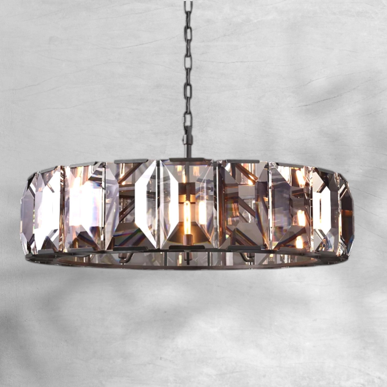 Harlew Crystal Round Chandelier 19"31"43"60"