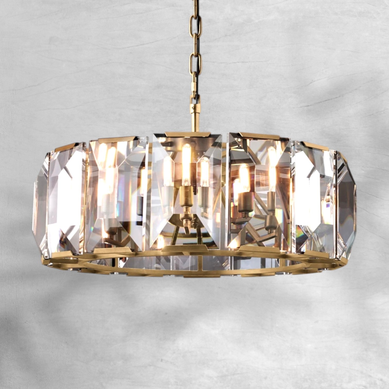 Harlew Crystal Round Chandelier 19"31"43"60"